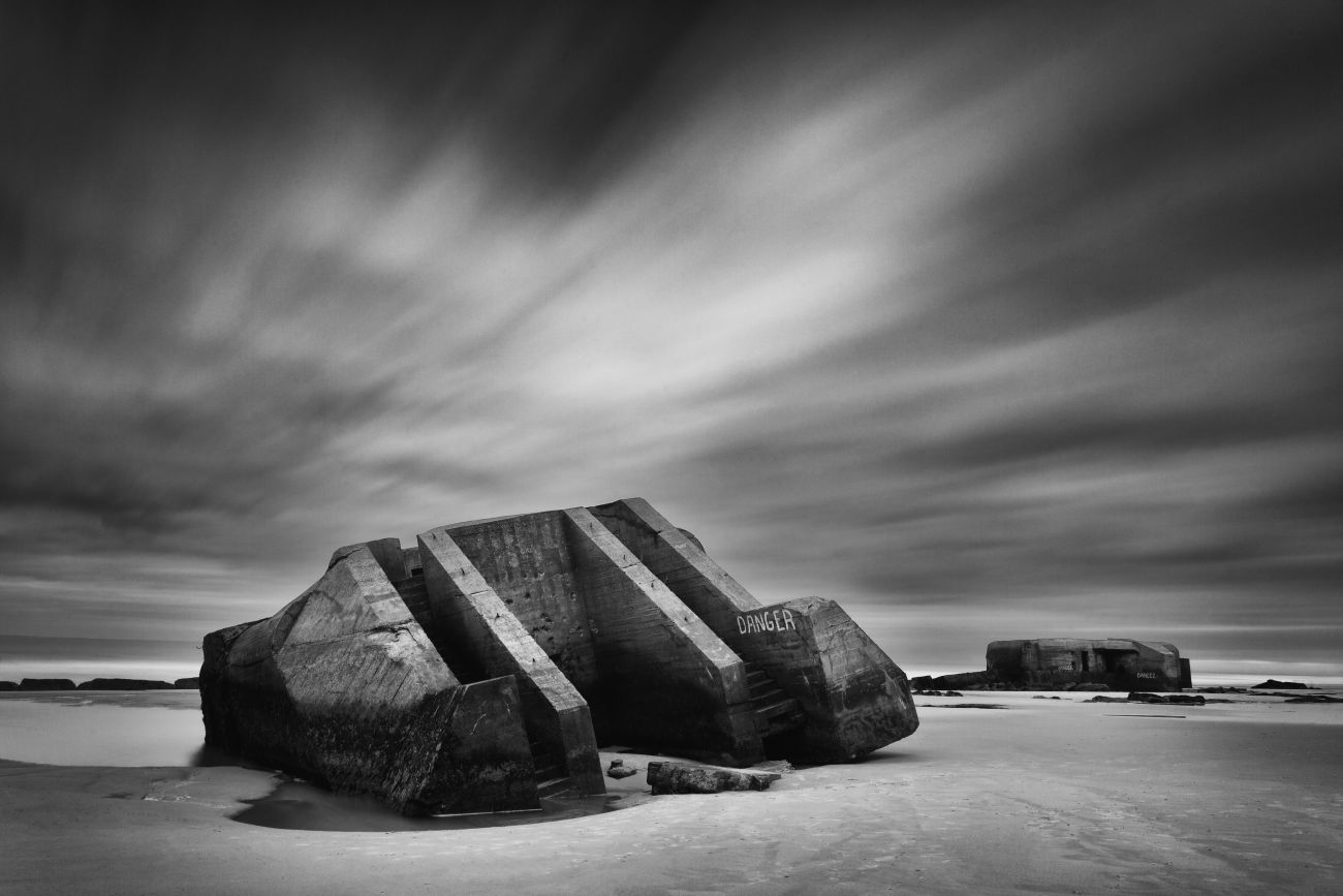 Bunkers op het strand