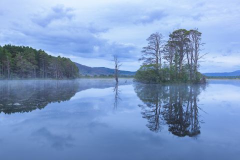 Loch Mallachie during blue hour