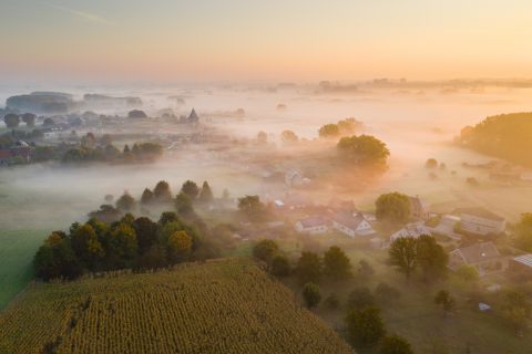 Rozebeke at sunrise