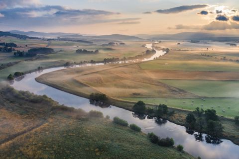 River Spey from the sky