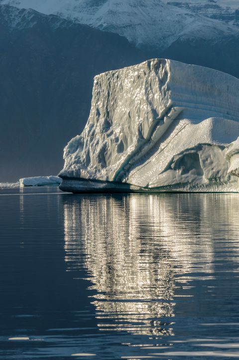 Iceberg in morning light